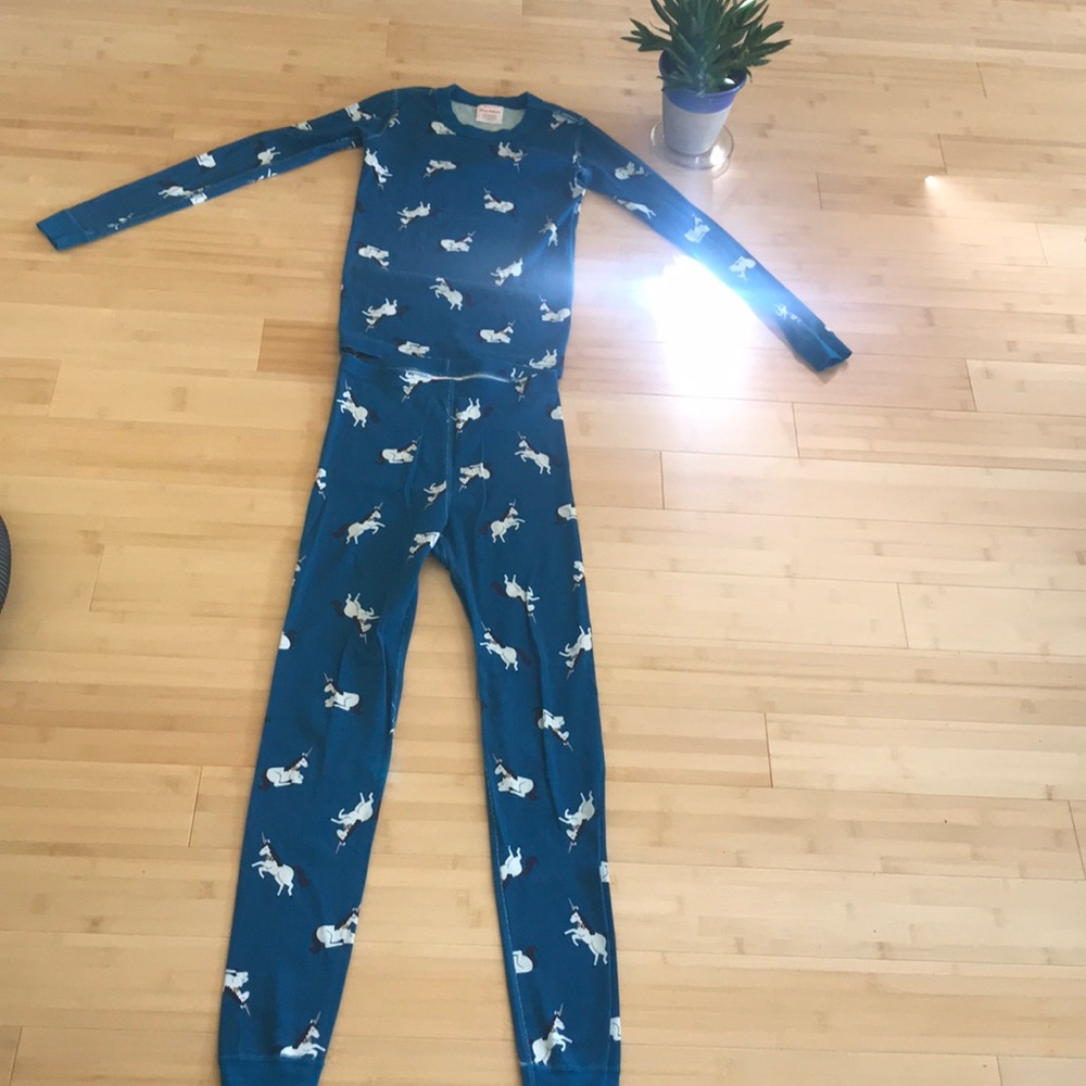 Unicorn pajamas, organic cotton